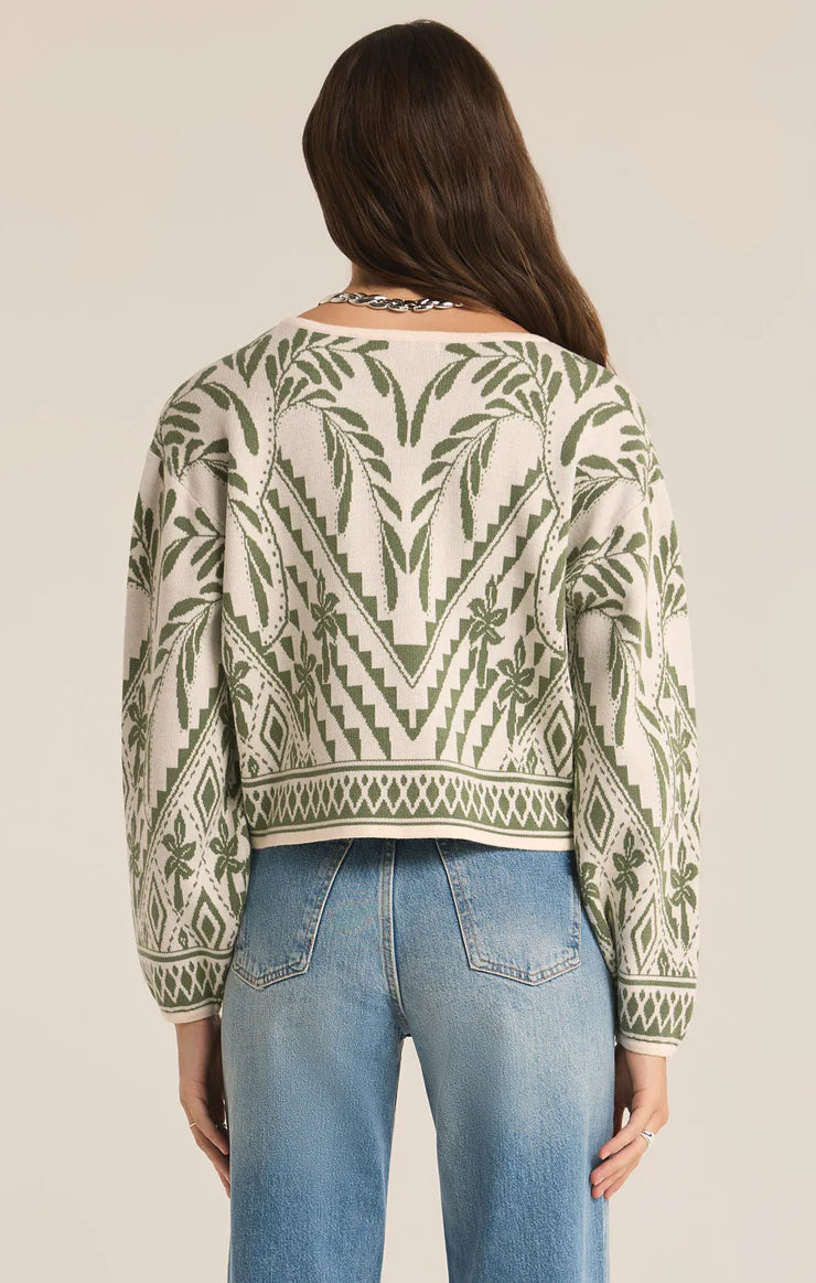 Yeva Sweater Palm Green