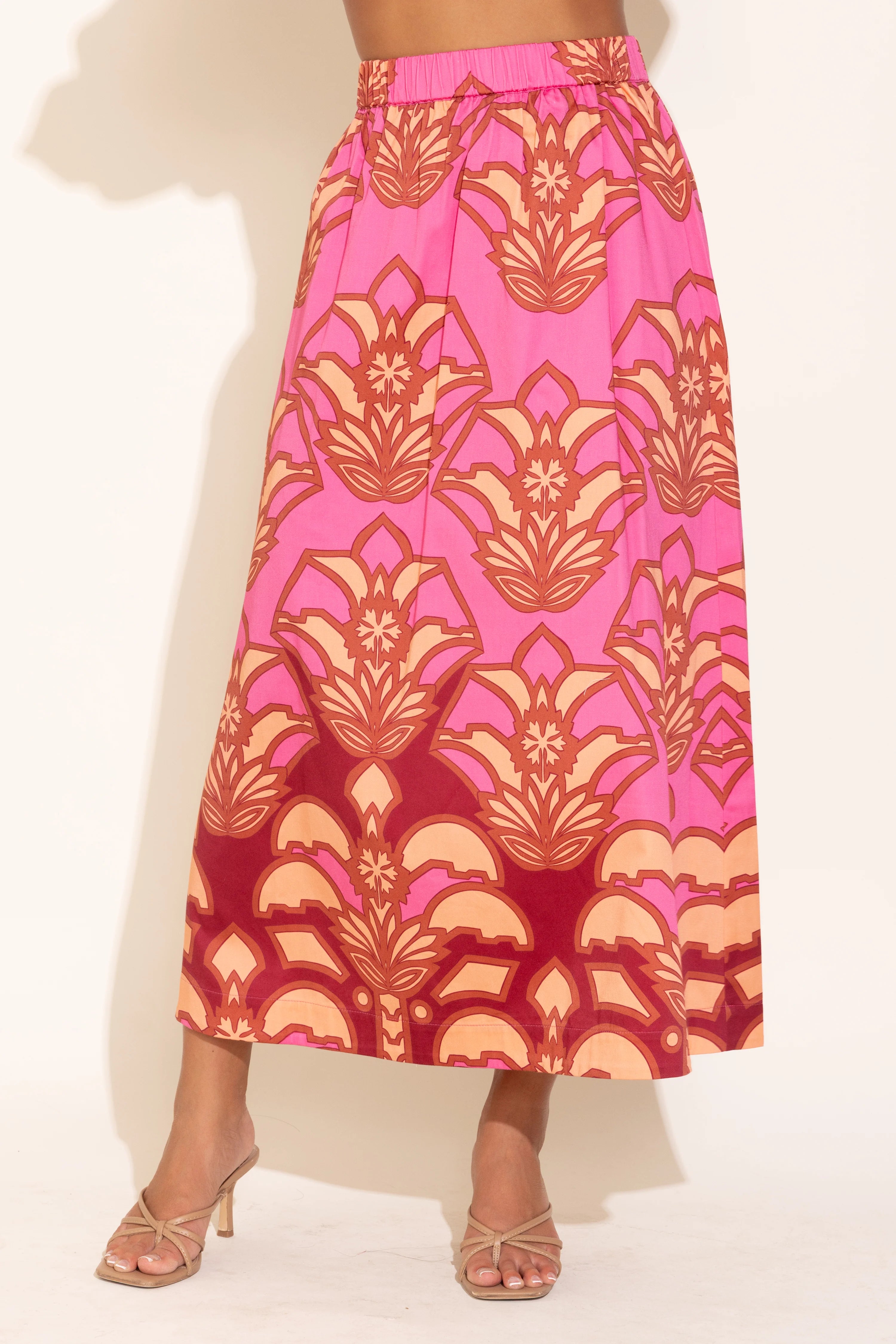 Danny Skirt- Dessert Rose