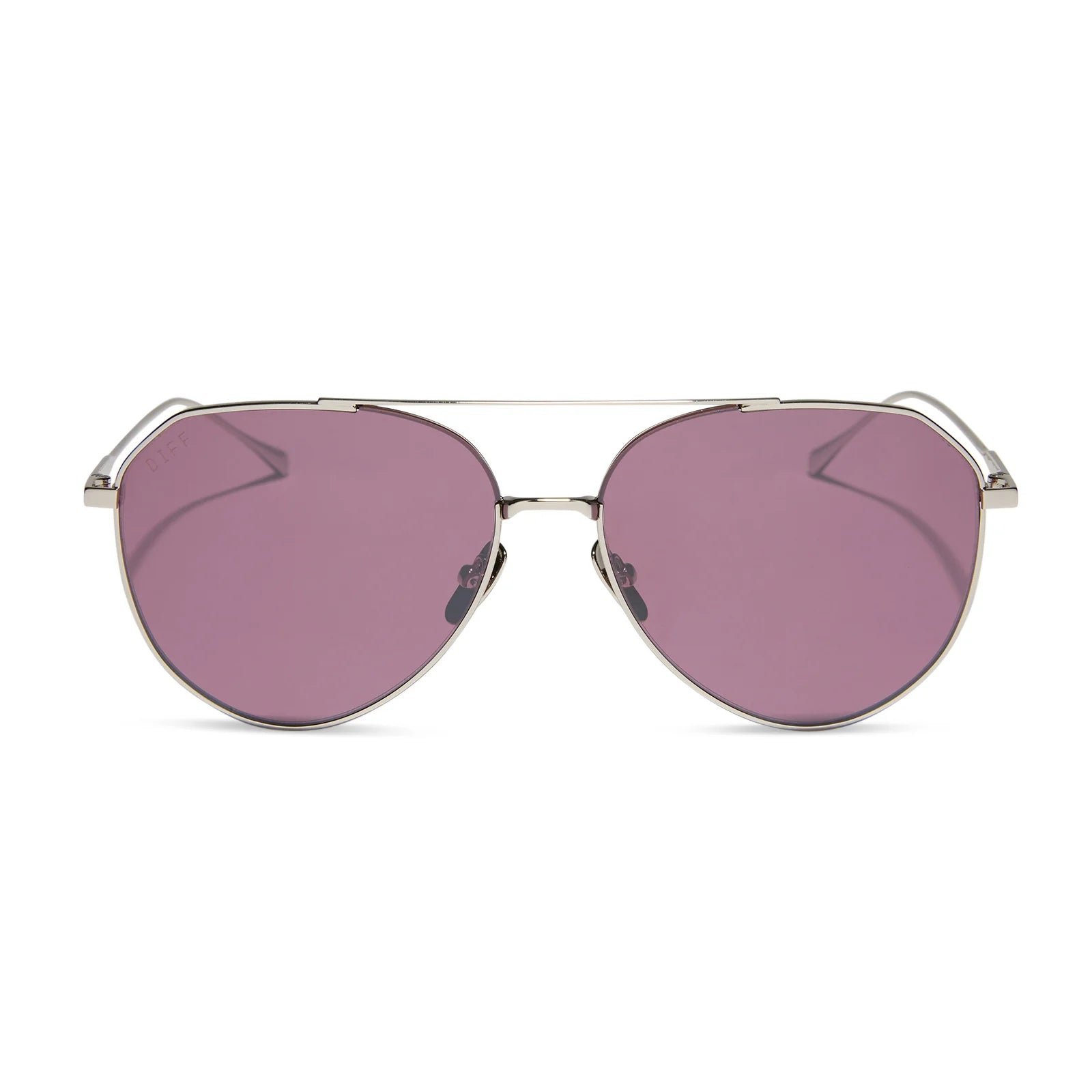 Dash Silver Aubergine Polarized Sunglasses