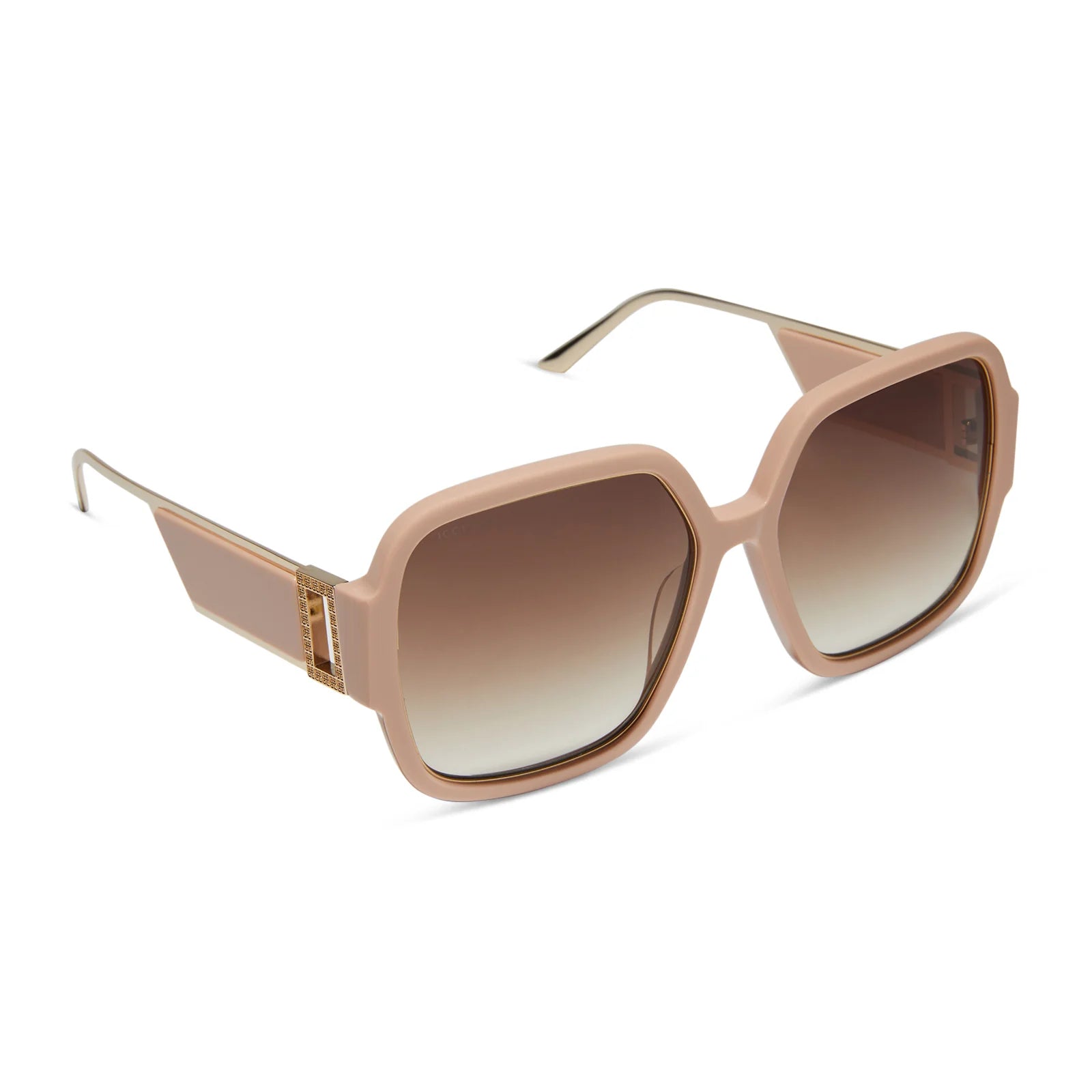 Tina Nude + Brown Gradient Sunglasses