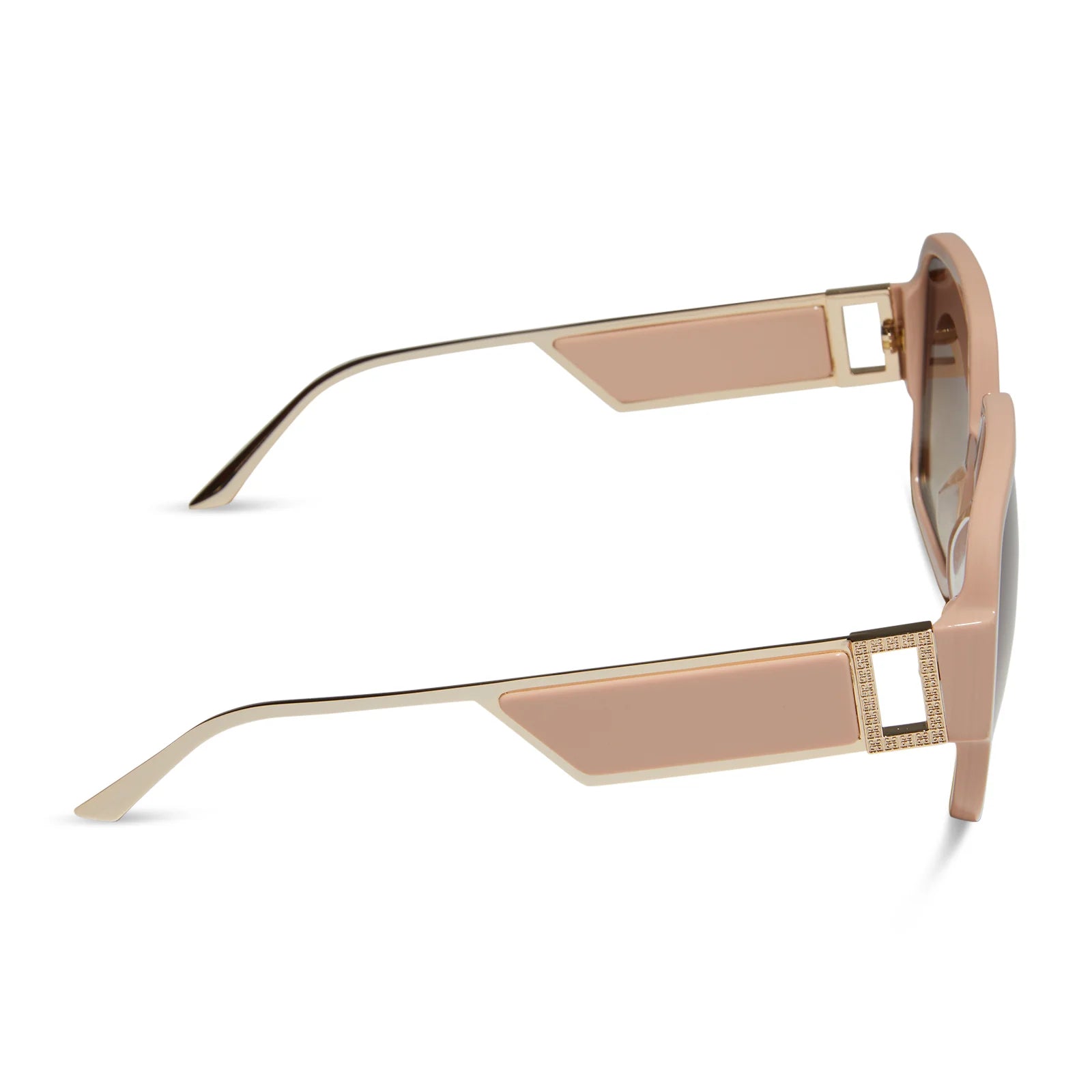 Tina Nude + Brown Gradient Sunglasses