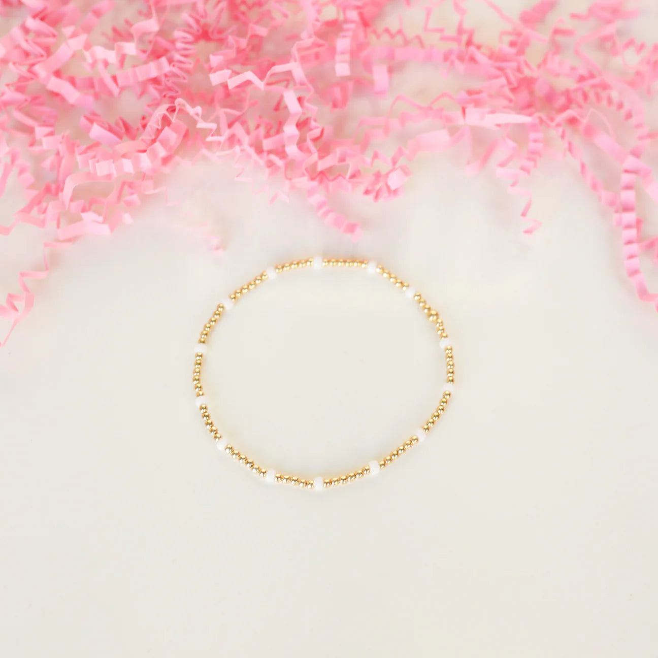 White Dainty Poppi Bracelet