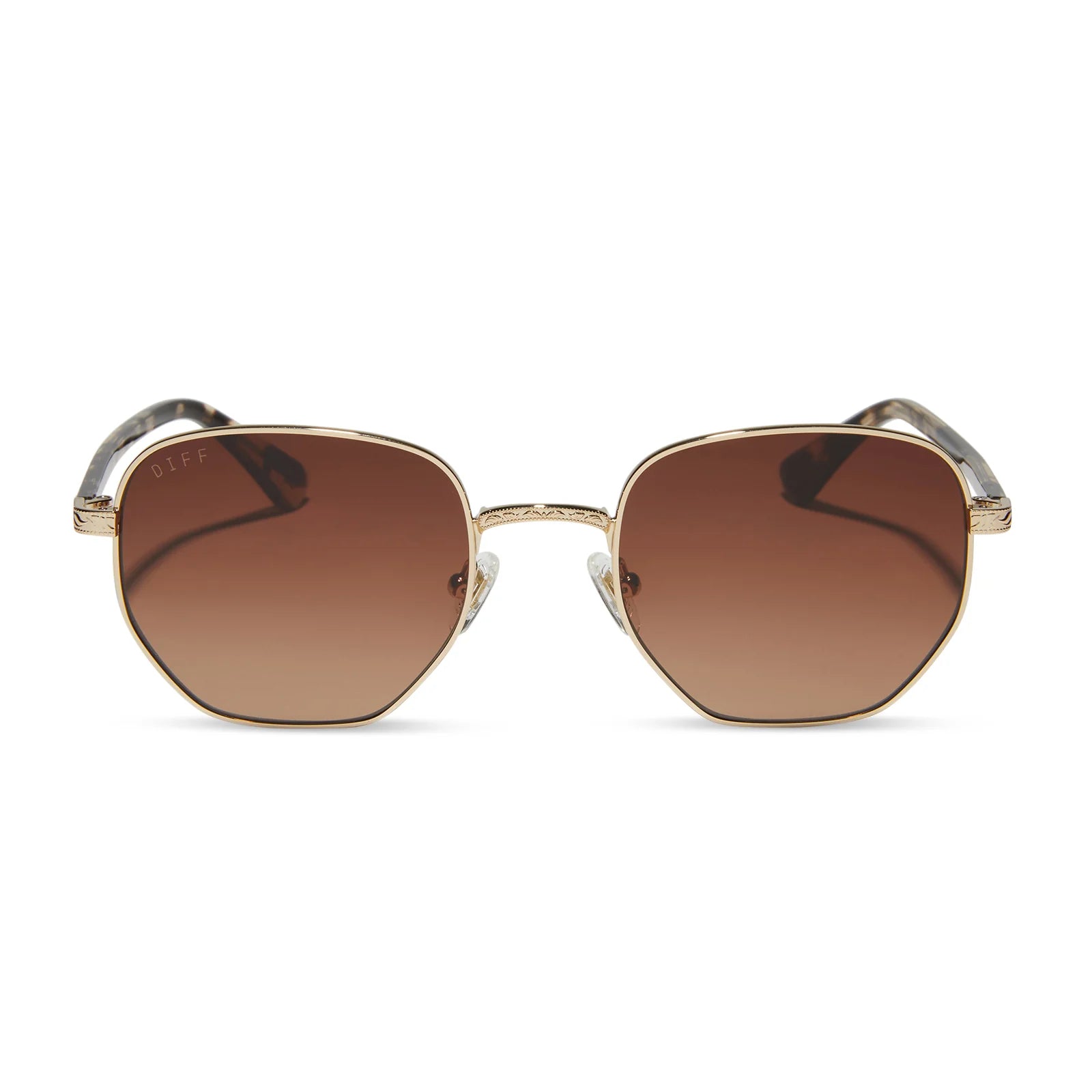 Aster Gold + Brown Gradient Sunglasses