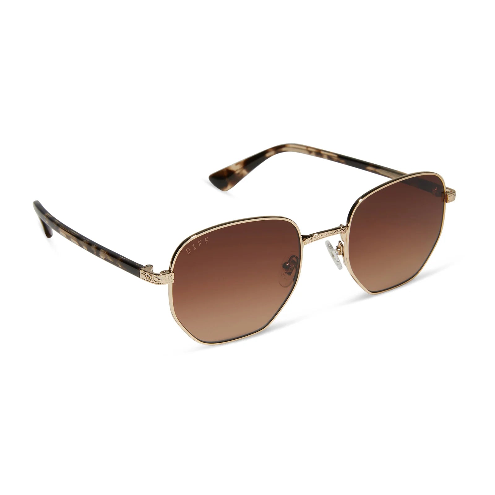 Aster Gold + Brown Gradient Sunglasses