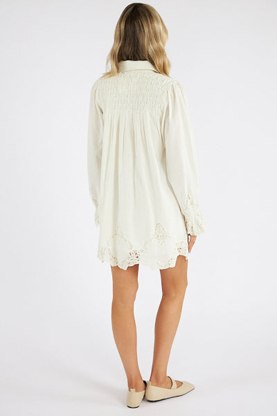 Leona Mini Dress - White Lace - Show Me Your Mumu