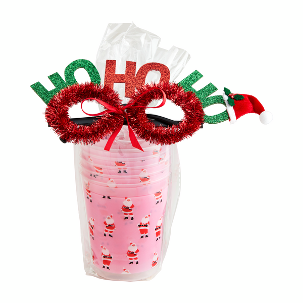 Holiday Party Cup Gift Set Pink