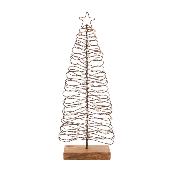 Medium Beaded Wire Tree Sitter