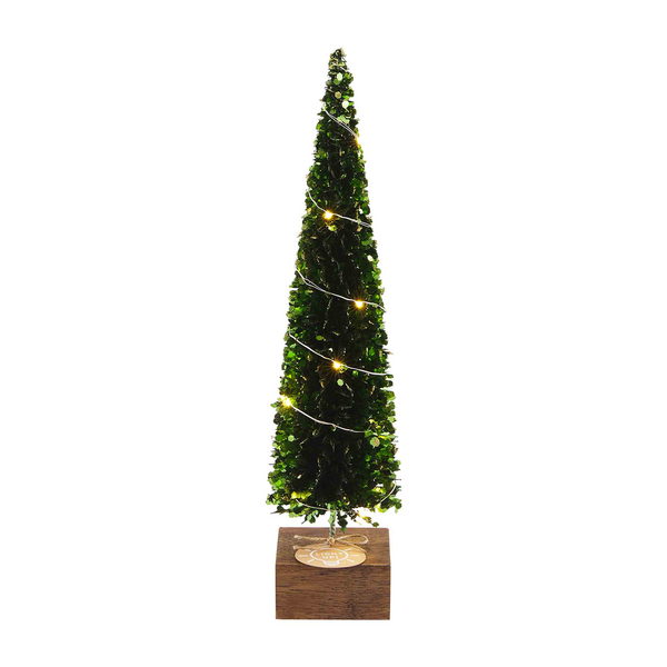 Small Light Up Boxwood Tree