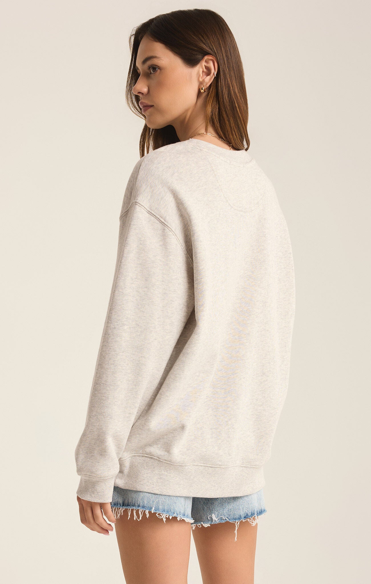 Oversized Sweatshirt Light Heather Grey