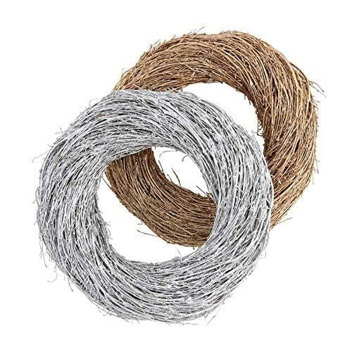 Sparkle Bamboo Wreath Silver